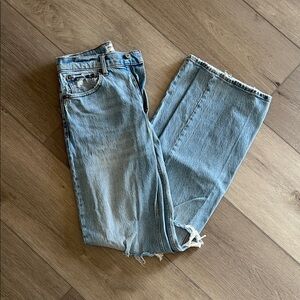 Abercrombie & Fitch 90’s Relaxed High Rise Jean Straight Leg Jeans Size 27 Long